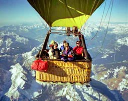 Alpenüberquerung im Heißluftballon