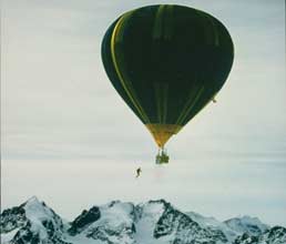 Fallschirmsprung aus dem Ballon